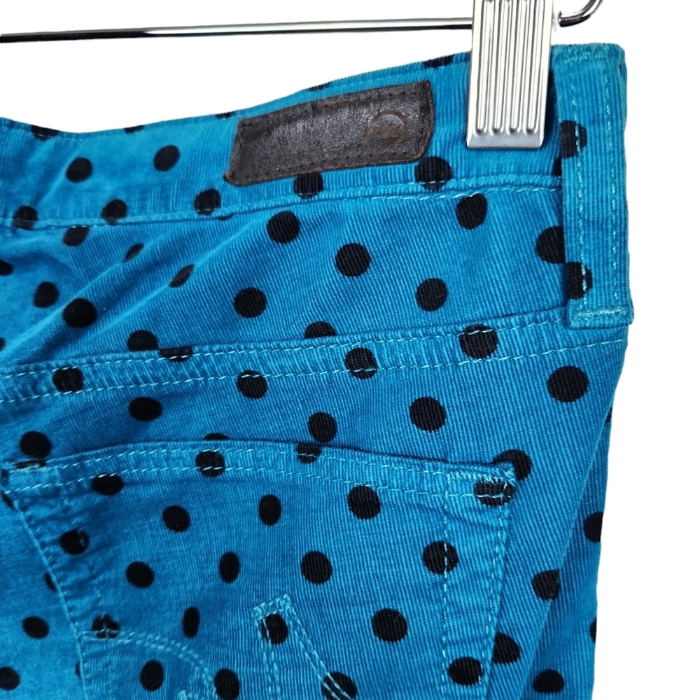 Adriano Goldschmied AG Stevie Ankle Slim Straight Leg Polka Dot Women's Size 25 - Picture 8 of 12